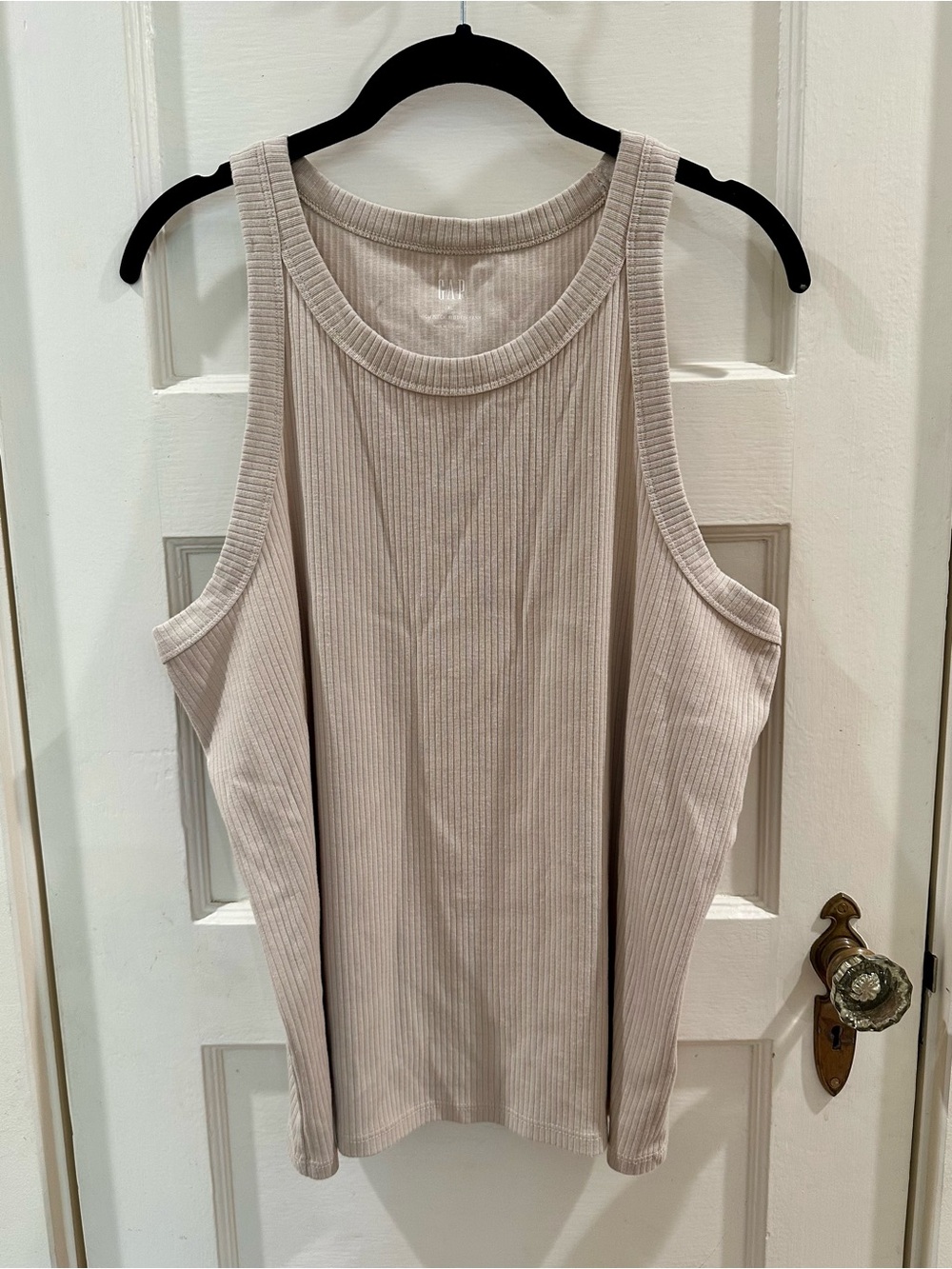 GAP Ribbed Tank Top - Light Beige